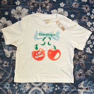 Coachtopia “I Love Trash” graphic baby tee